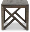 Haroflyn Rustic Charcoal Brown End Table