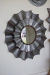 Clearance 37 Inch Round Zinc Sail Wall Mirror