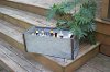 Recycled Metal Rectangle Container With Side Handles