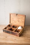 Clearance Recycled Teak Wood Tea Box