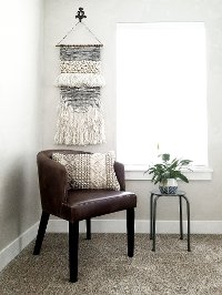 Cotton and Wool Hand-Woven Wall Hanging-2