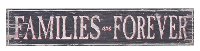 Distressed Black Families Are Forever MDF Wall Decor