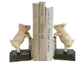 DA7538/PIGBOOKENDS Pig Hand-Painted Cast Iron Bookend Pair