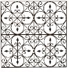 Clearance 36 Inch Square Hand Made Wrought Iron Wall Decor