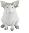 White Ceramic Piggy Bank
