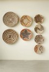 Assorted 18 Inch Round Hand-Woven Sea Grass Wall Basket