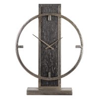 Antique Silver Champagne Modern Table Top Clock