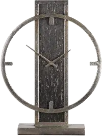 Antique Silver Champagne Modern Table Top Clock
