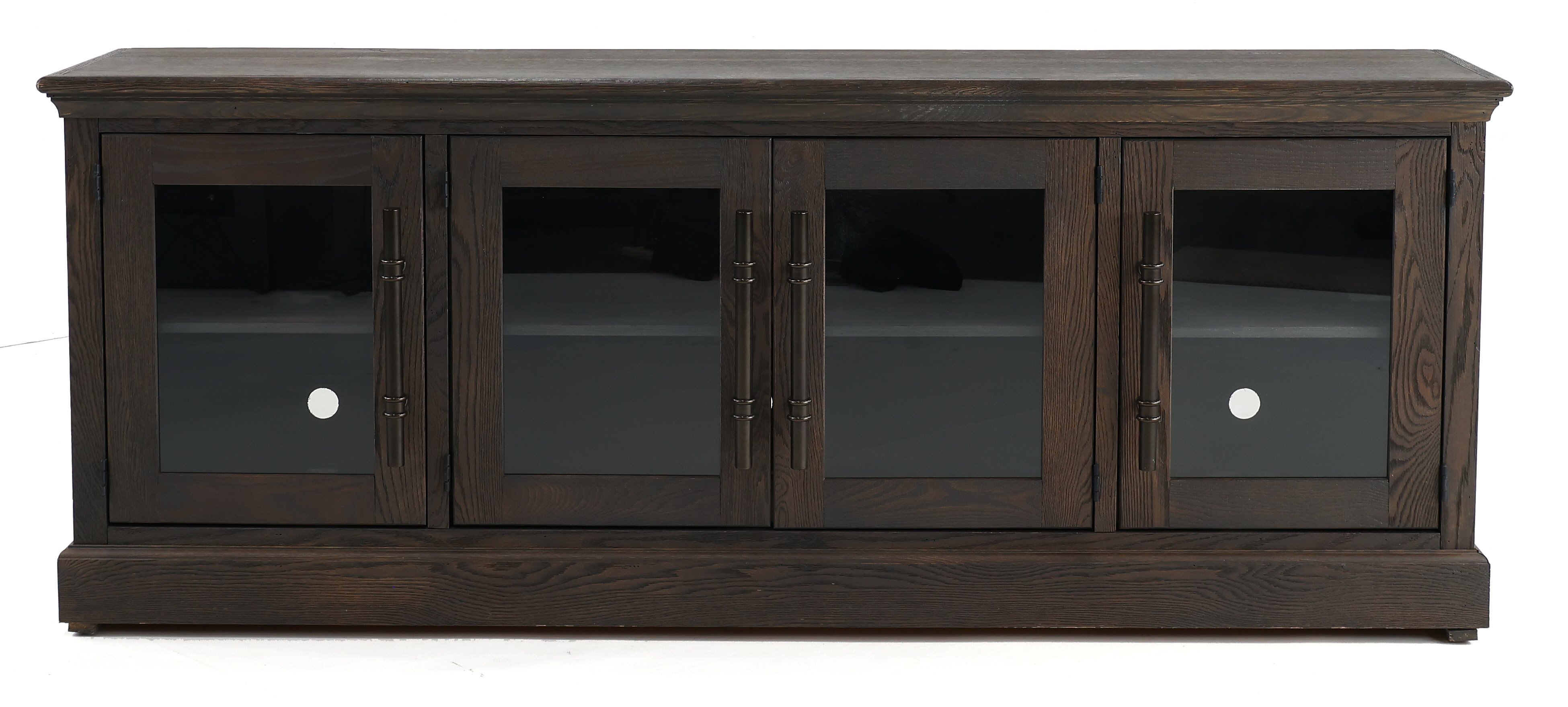 Natural Brown Rustic Oak 85 Inch TV Stand - Barnhouse-1