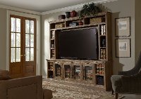 Natural Brown 2 Piece Classic Entertainment Center - Barnhouse