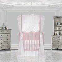 Blush Pink Posh Circular Crib - Sophia