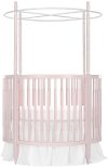 Blush Pink Posh Circular Crib - Sophia-3