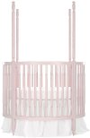 Blush Pink Posh Circular Crib - Sophia-4