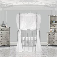Silver Pearl Posh Circular Crib - Sophia
