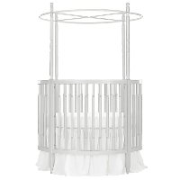 Silver Pearl Posh Circular Crib - Sophia-4