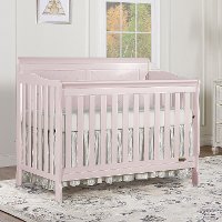Blush Pink 5 in-1 Convertible Crib - Ashton