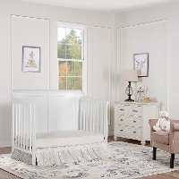 White 5 in 1 Convertible Crib - Ashton-2