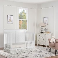 White 5 in 1 Convertible Crib - Ashton-4