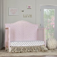 Blush Pink 5 in 1 Convertible Crib - Kaylin