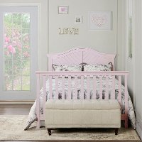 Blush Pink 5 in 1 Convertible Crib - Kaylin-2