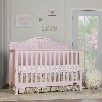 Blush Pink 5 in 1 Convertible Crib - Kaylin-3