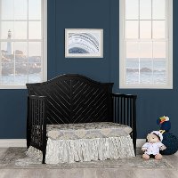 Black 5 in 1 Convertible Crib - Kaylin-2