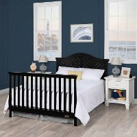 Black 5 in 1 Convertible Crib - Kaylin-4