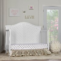 White 5 in 1 Convertible Crib - Kaylin