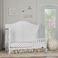 White 5 in 1 Convertible Crib - Kaylin-4