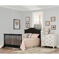 Charcoal 5 in 1 Convertible Crib - Ella-3