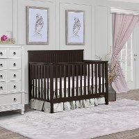 Mocha Convertible 5-in-1 Crib - Alexa-4