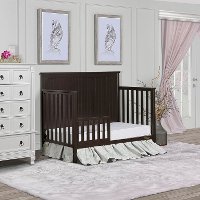 Mocha Convertible 5-in-1 Crib - Alexa-5