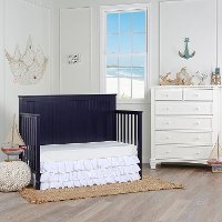 Navy Convertible 5-in-1 Crib - Alexa