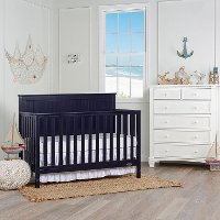 Navy Convertible 5-in-1 Crib - Alexa-4