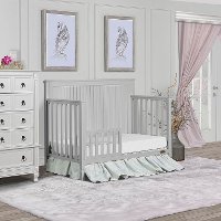 Pebble Grey Convertible 5-in-1 Crib - Alexa-4
