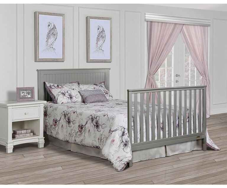 Storm Grey Convertible 5-in-1 Crib - Alexa-2