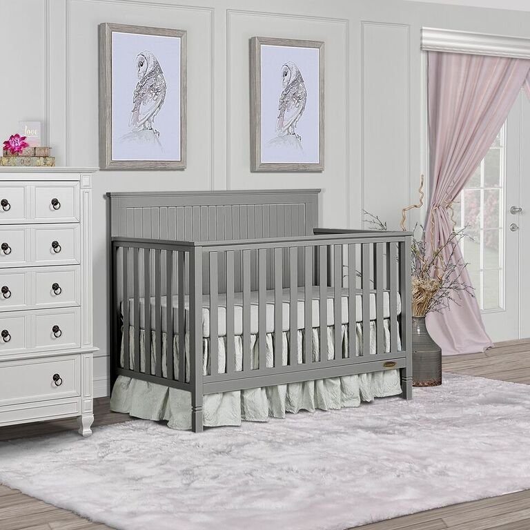Storm Grey Convertible 5-in-1 Crib - Alexa-3