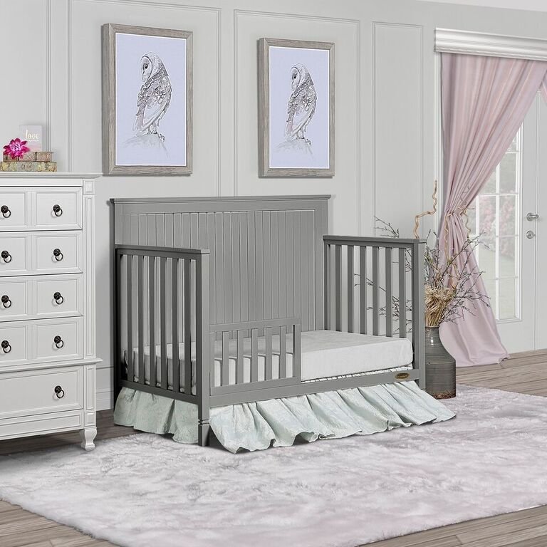 Storm Grey Convertible 5-in-1 Crib - Alexa-4