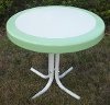 71320 Lime Green Round Table - Retro Metal