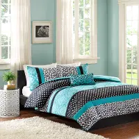 Chloe Teal Twin-Twin XL 3 Piece Bedding Collection