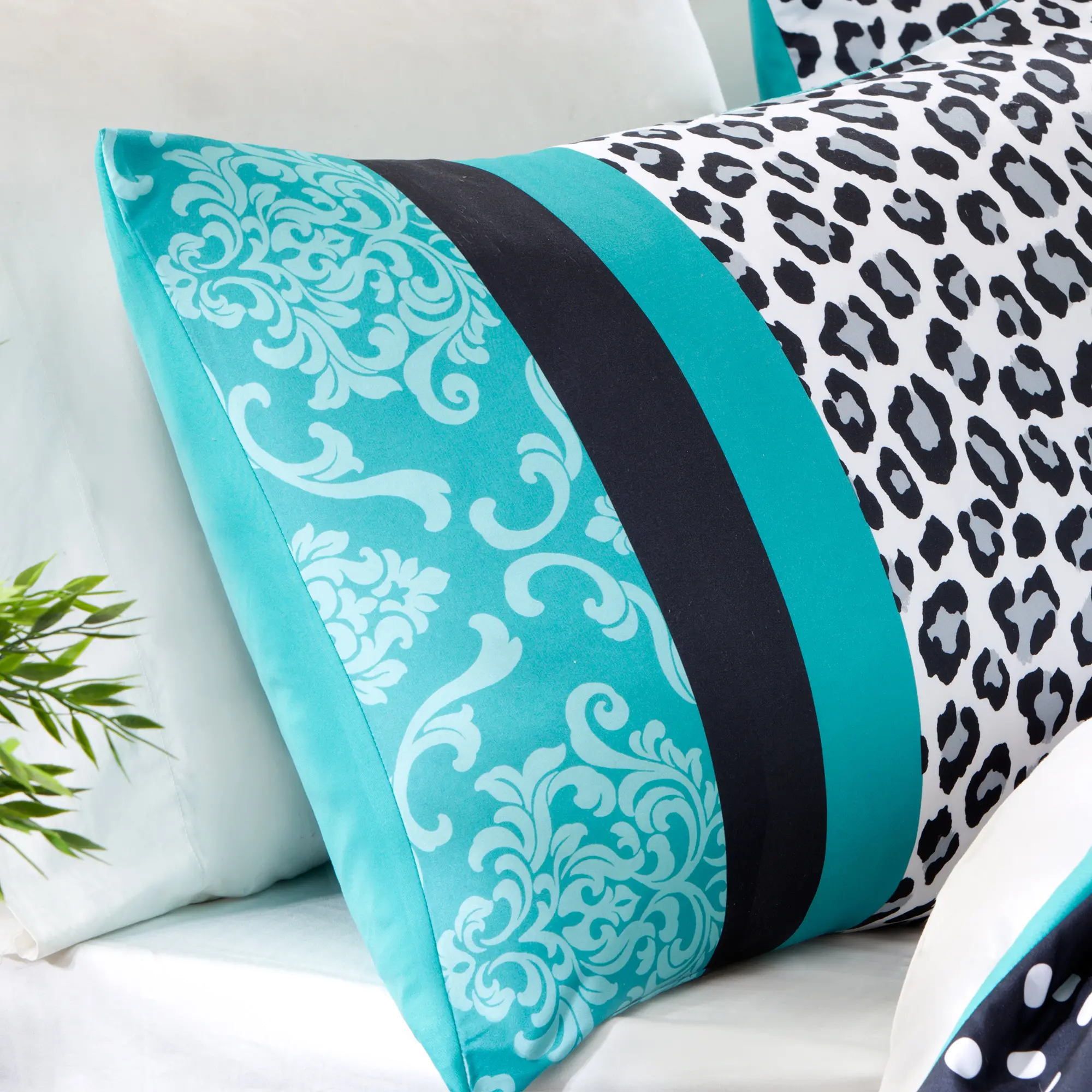 Chloe Teal Twin-Twin XL 3 Piece Bedding Collection-3