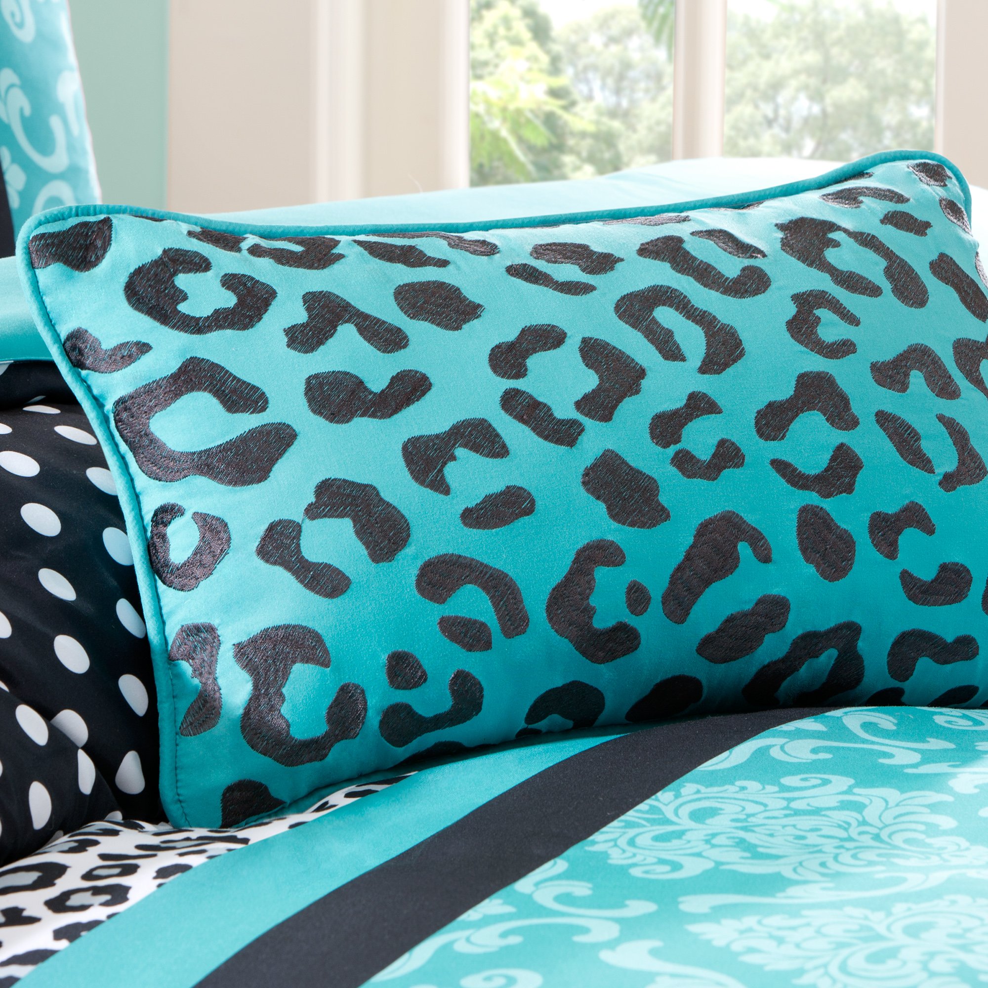 Chloe Teal Twin-Twin XL 3 Piece Bedding Collection-4