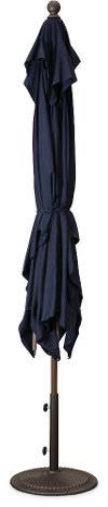 6.5' x 10' Navy Blue Patio Umbrella-2