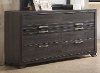 Modern Charcoal Gray Dresser - Alix