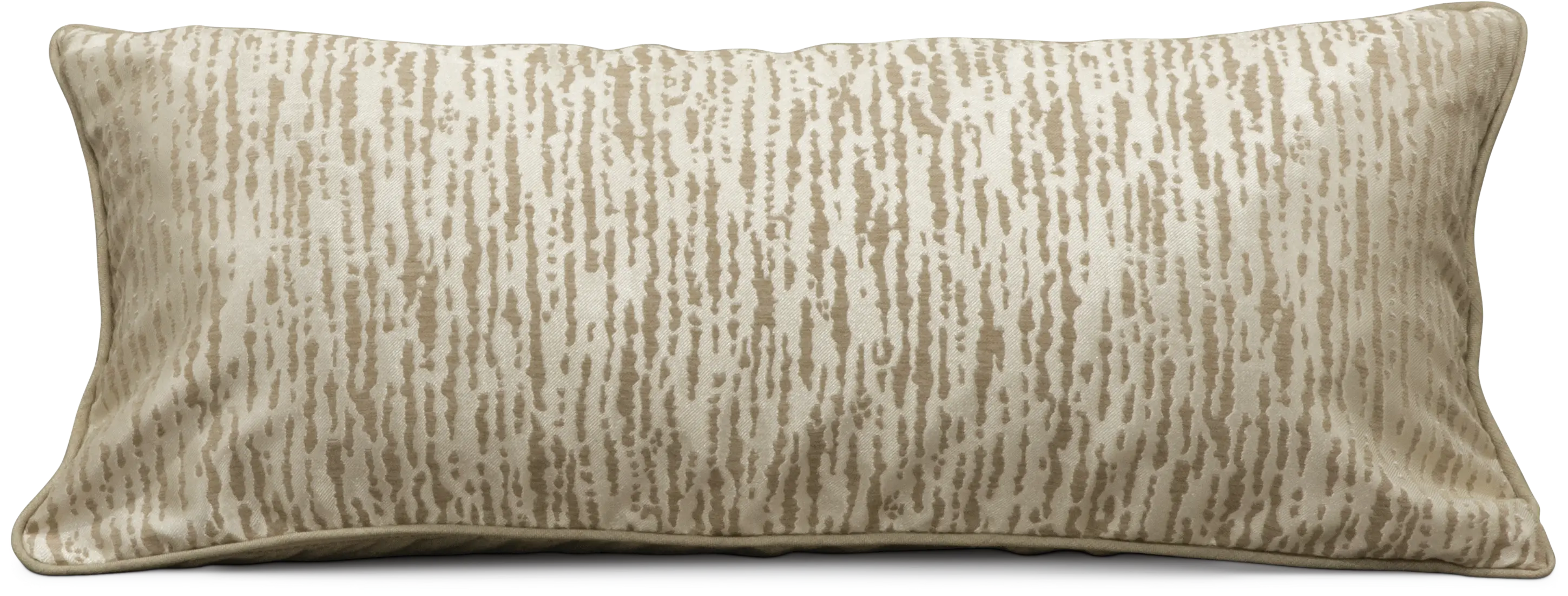 Oyster Rectangular Throw Pillow with Piping - Morocco-1
