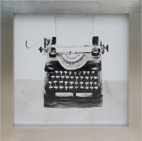Vintage Typewriter Framed Wall Art