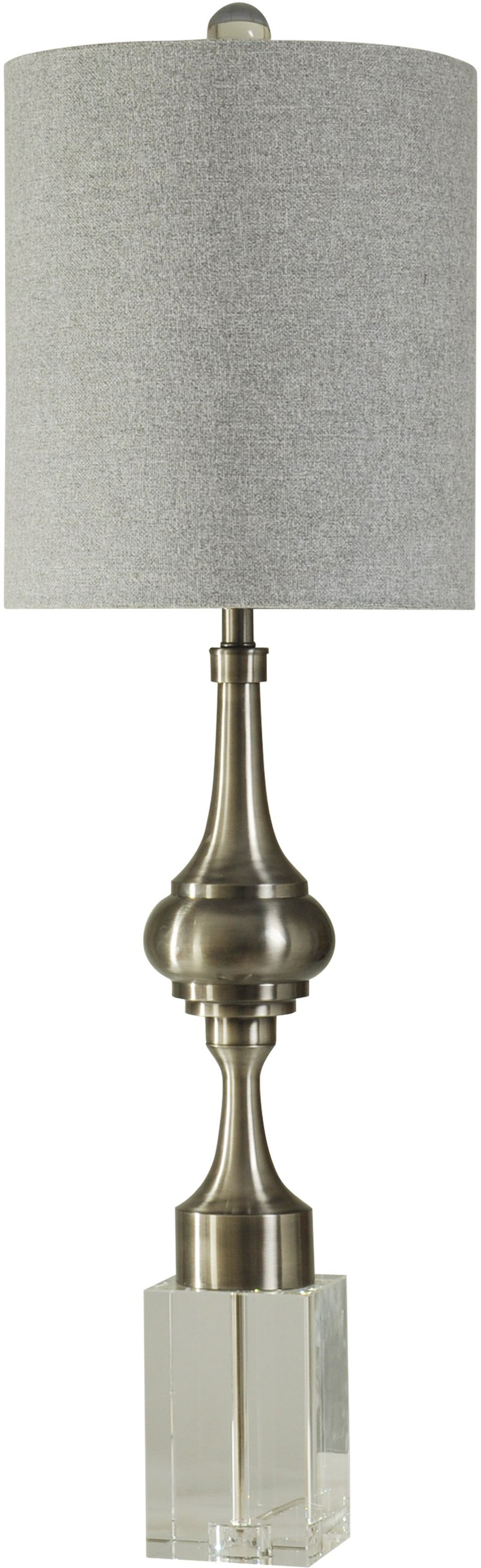 Metal Table Lamp With A Crystal Base Rc Willey Furniture Metal Table Lamp With A Crystal Base