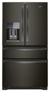 WRF974CIHV Whirlpool 36 Inch French Door Refrigerator - Black Stainless Steel