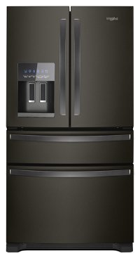 WRF974CIHV Whirlpool 36 Inch French Door Refrigerator - Black Stainless Steel
