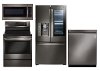 KIT LG 4 Piece Kitchen Appliance Package with Electric Range - Black Stainless Steel